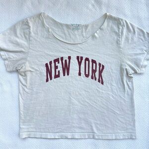 Cut Off The Shoulder Brandy Melville John Galt New York Tee